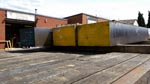 unloading the steel delivery