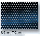 Perforated sheet, hole size 1mm, pitch 2mm