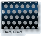 Perforated sheet hole size 4mm, pitch 6mm
