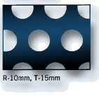 Perforated sheet hole size 10mm, pitch 15mm