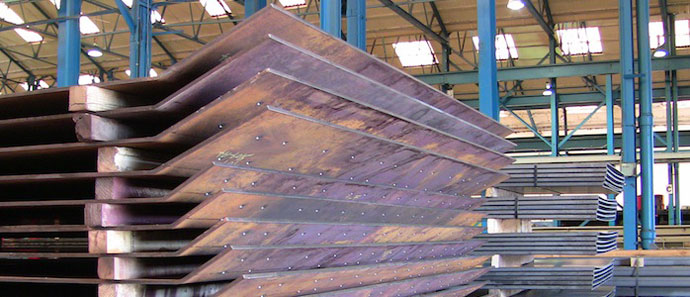 Press braking pre-drilled steel sheet